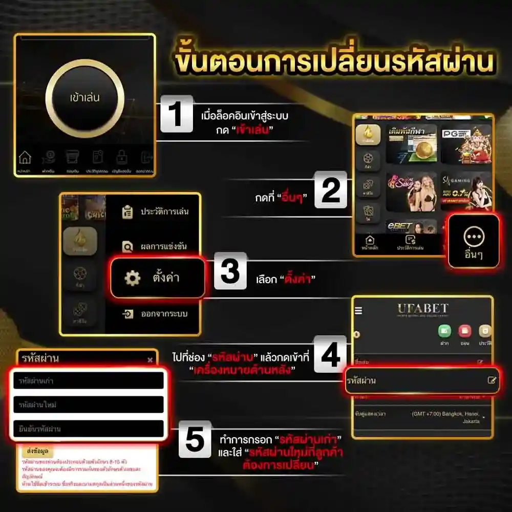 วิธีเปลี่ยนรหัสผ่าน UFA747